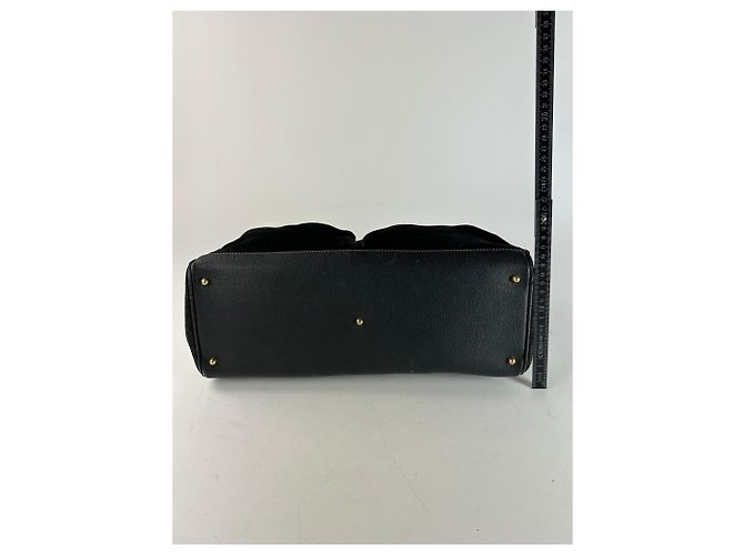 Bamboo Gucci vintage in suede con bambù Nero - vista 13