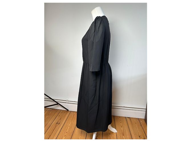 Vintage Givenchy Wollkleid M Schwarz - Ansicht 2