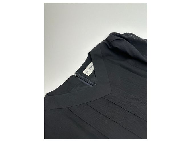 Vintage Givenchy Wollkleid M Schwarz - Ansicht 6