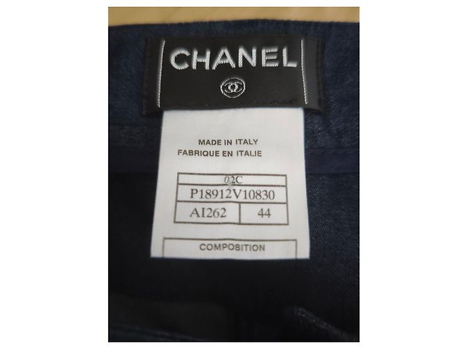 Pantalones de Mezclilla Azul Chanel - vista 6