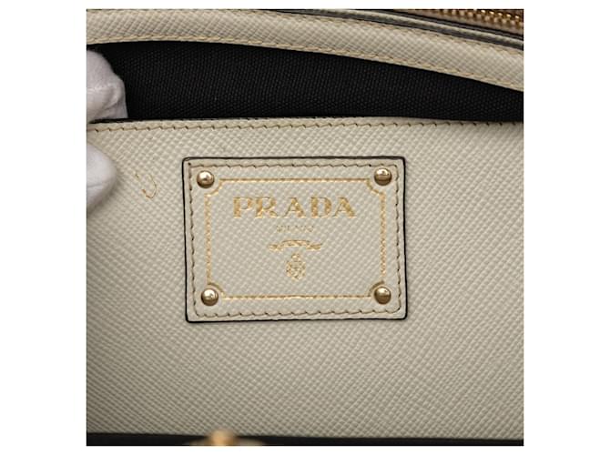 Borsa a spalla 2WAY Prada Nero Bianco - vista 5