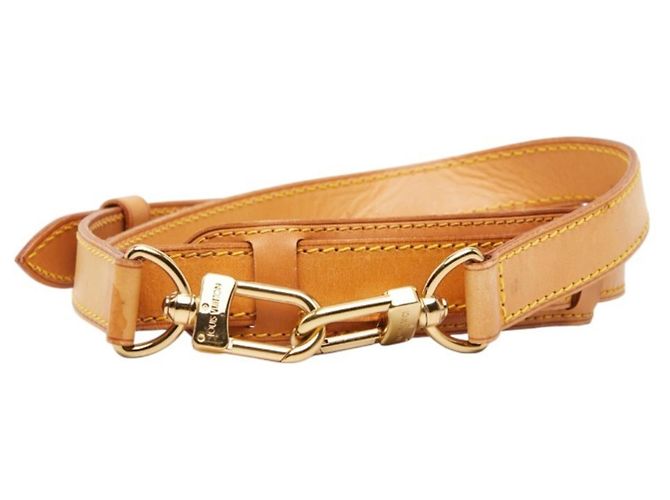 Cinghia a spalla in pelle beige Louis Vuitton - vista 2