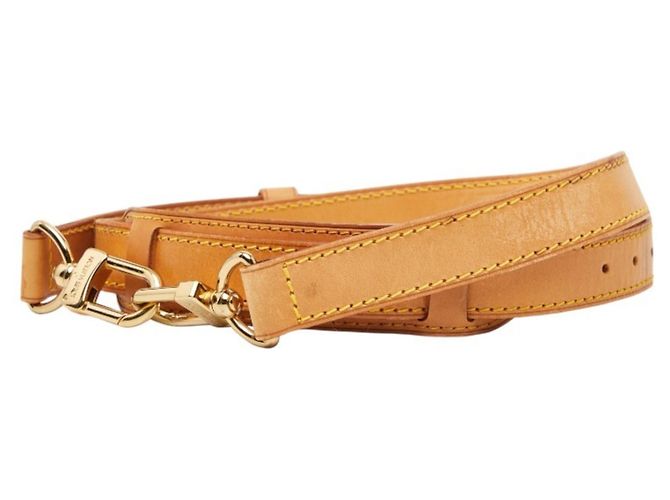 Cinghia a spalla in pelle beige Louis Vuitton - vista 3