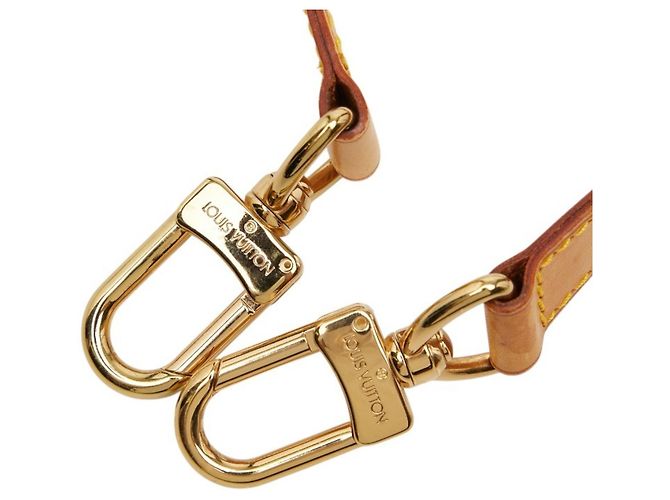 Cinghia a spalla in pelle beige Louis Vuitton - vista 5