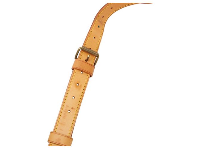 Cinghia a spalla in pelle beige Louis Vuitton - vista 7