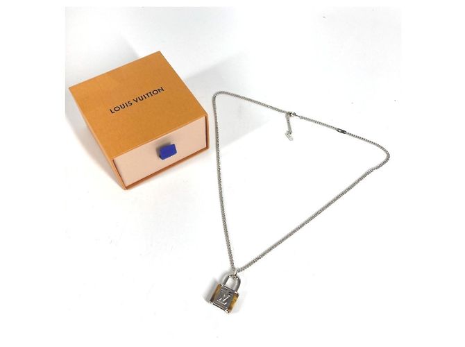 Louis Vuitton M62668 Collier aus Tigerauge Braun Silber - Ansicht 11