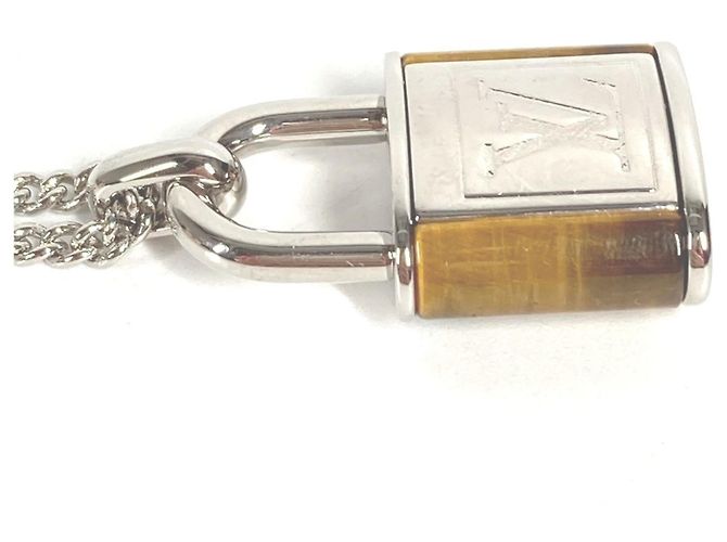 Louis Vuitton M62668 Collier aus Tigerauge Braun Silber - Ansicht 9