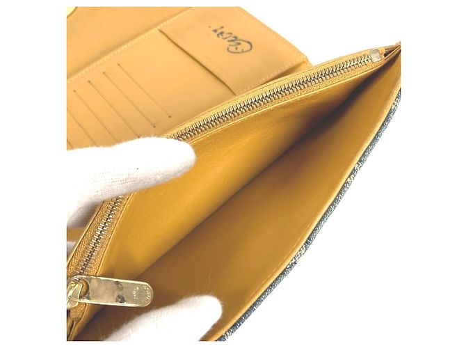 Cartera larga de denim Monogram Louis Vuitton Azul Monograma - vista 12