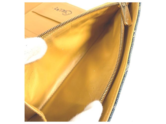 Cartera larga de denim Monogram Louis Vuitton Azul Monograma - vista 14