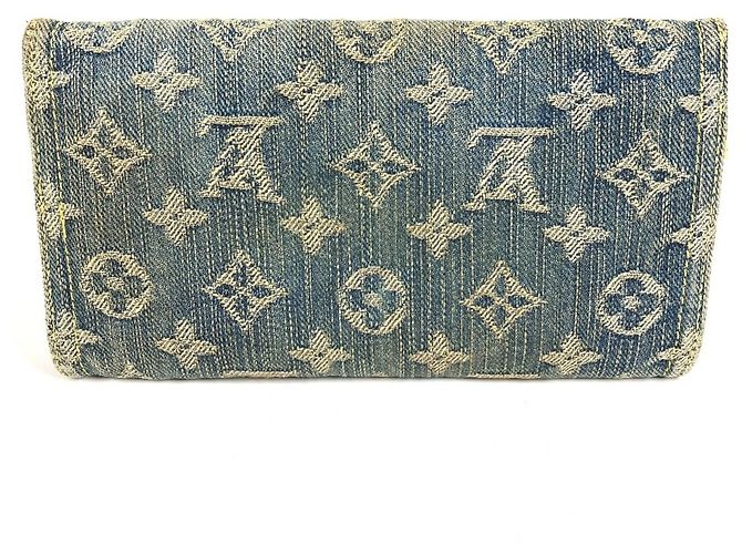 Cartera larga de denim Monogram Louis Vuitton Azul Monograma - vista 2