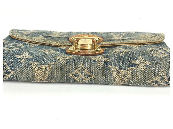 Cartera larga de denim Monogram Louis Vuitton Azul Monograma - vista 4