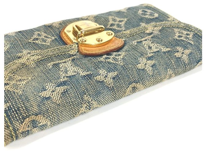Cartera larga de denim Monogram Louis Vuitton Azul Monograma - vista 7