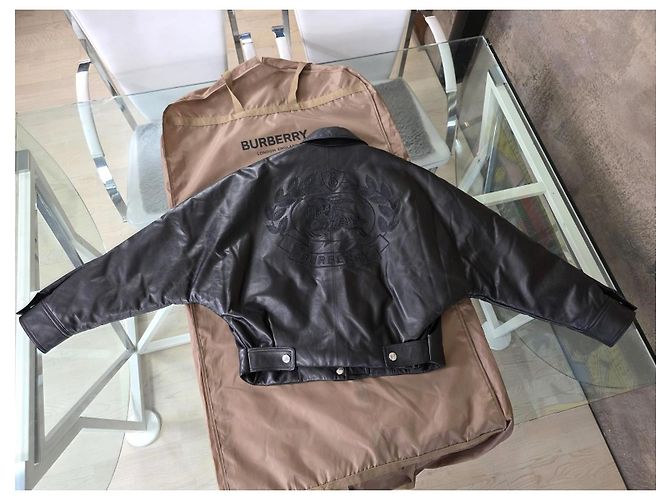 Burberry Ayton Lederjacke Schwarz - Ansicht 13