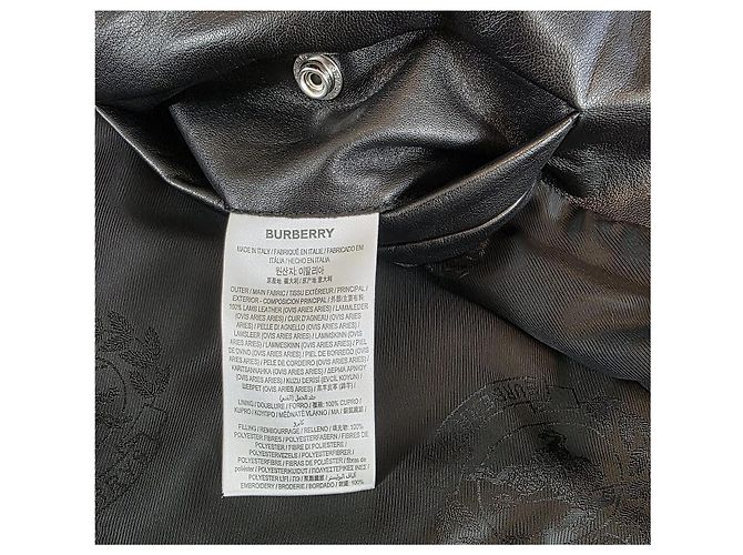 Burberry Ayton Lederjacke Schwarz - Ansicht 14