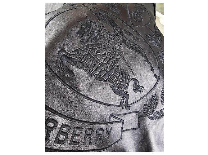 Burberry Ayton Lederjacke Schwarz - Ansicht 7