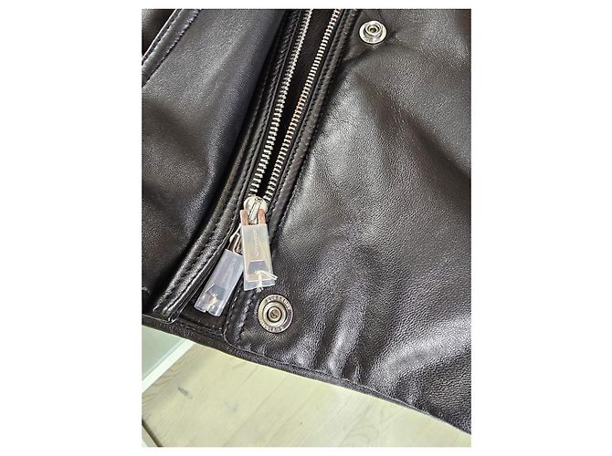 Burberry Ayton Lederjacke Schwarz - Ansicht 9