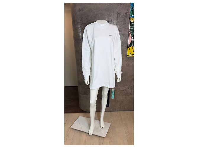 Off White Off-White Cotton Sweater White - view 4