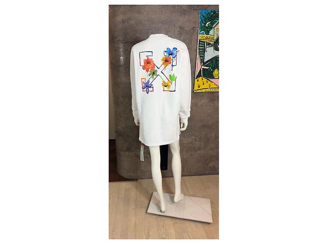 Off White Off-White Cotton Sweater White - view 7