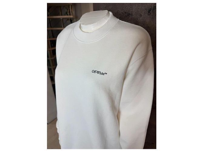 Off White Off-White Cotton Sweater White - view 8