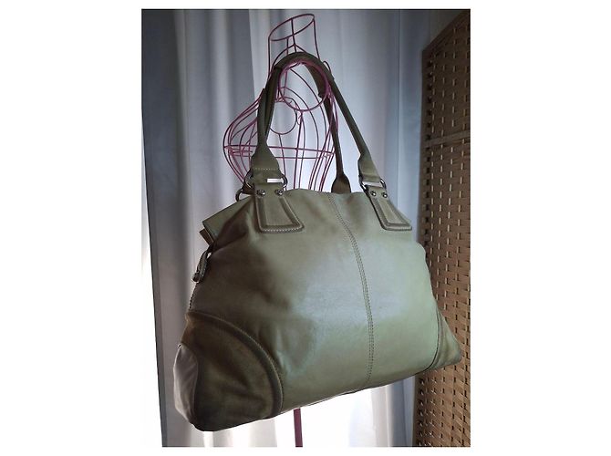 Autre Marque Beige Lederhandtasche - Ansicht 12