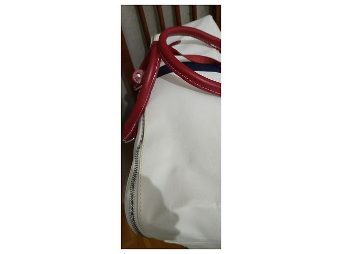 Valigia Jack Russell Malletier Bianca in Pelle e PVC Bianco - vista 11