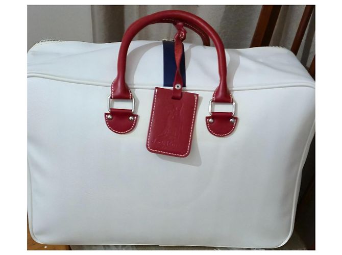 Valigia Jack Russell Malletier Bianca in Pelle e PVC Bianco - vista 2