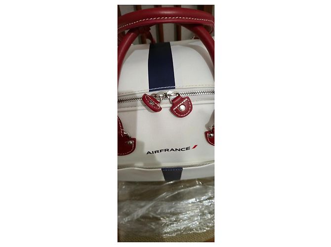 Valigia Jack Russell Malletier Bianca in Pelle e PVC Bianco - vista 3