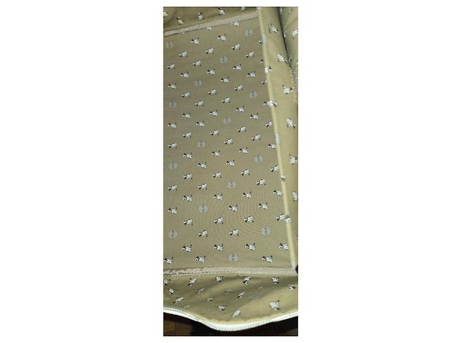 Valigia Jack Russell Malletier Bianca in Pelle e PVC Bianco - vista 5