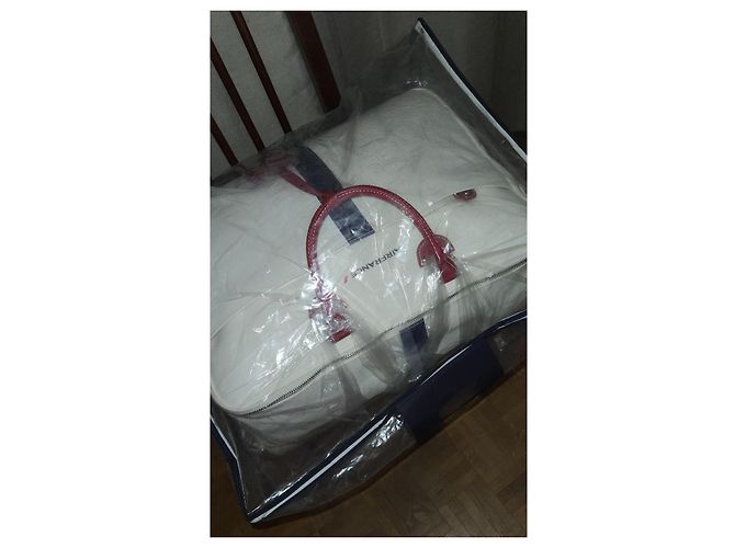 Valigia Jack Russell Malletier Bianca in Pelle e PVC Bianco - vista 7