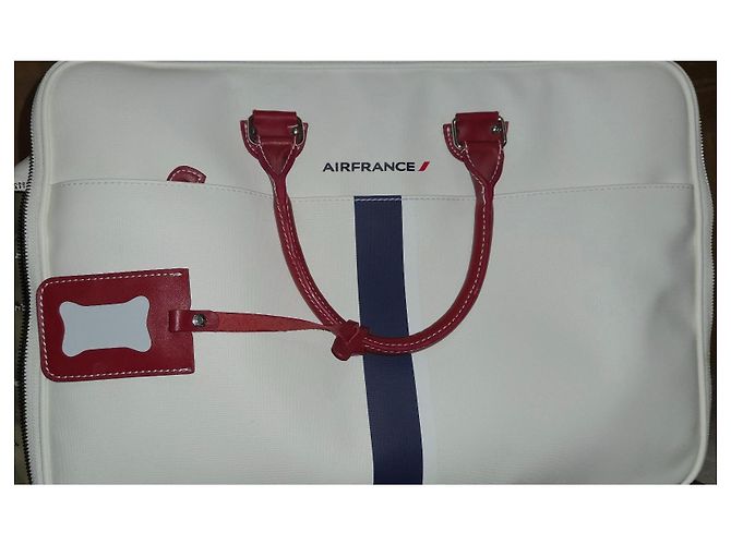Valigia Jack Russell Malletier Bianca in Pelle e PVC Bianco - vista 9