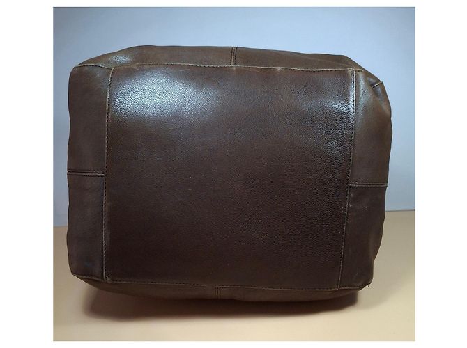 CAROLL Borsa in pelle marrone - vista 5