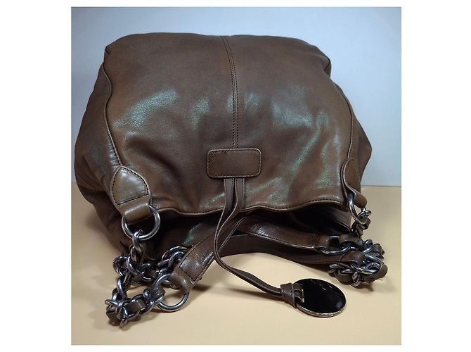 CAROLL Borsa in pelle marrone - vista 6