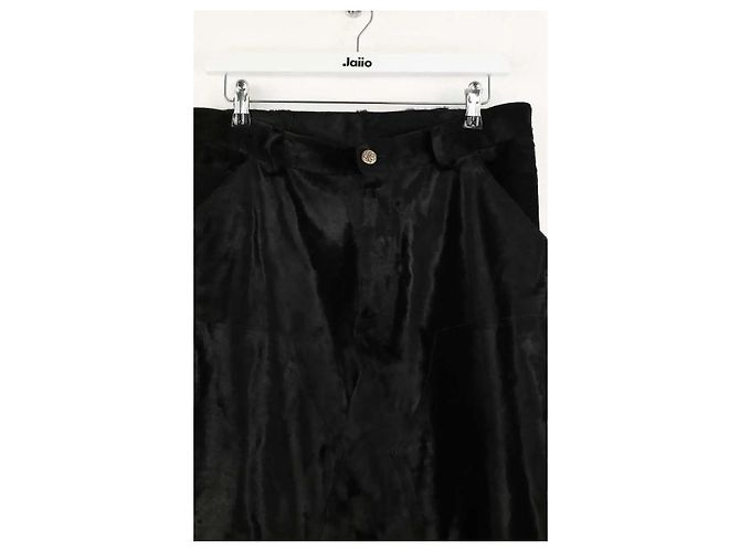 Autre Marque Schwarze gerade Hose - Ansicht 2