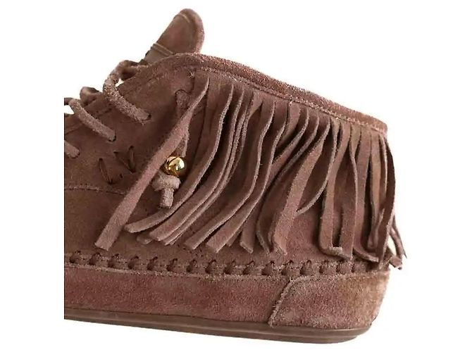 Botas Louis Vuitton de ante marrón Castaño - vista 6