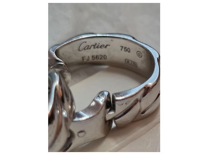 Orecchini Huggies Cartier in oro bianco - vista 14