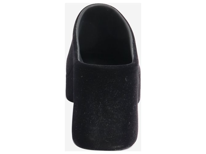 Loewe Zuecos de terciopelo negro - talla EU 38 - vista 3