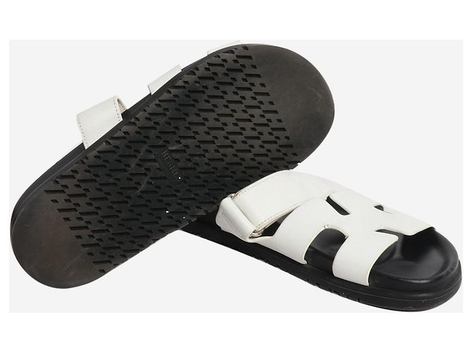 Hermès Sandales Chypre blanches - taille EU 38 - vue 5