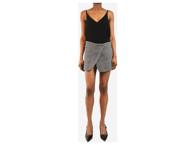 Coperni Falda mini de lana gris - talla UK 8 - vista 2