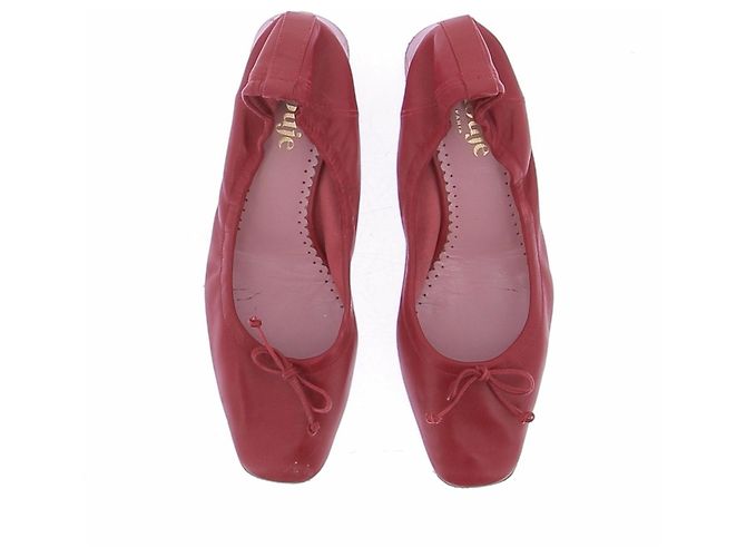 Rouje Bailarinas rojas de cuero - vista 6