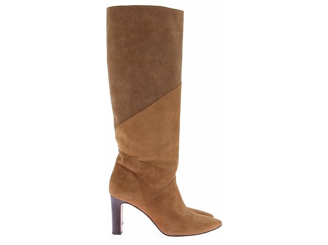Ba&Sh Camel Suede Ankle Boots Size 38 - view 2