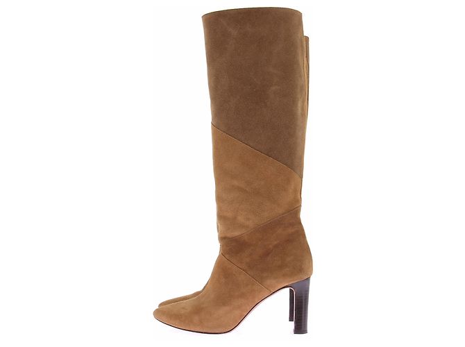 Ba&Sh Camel Suede Ankle Boots Size 38 - view 3