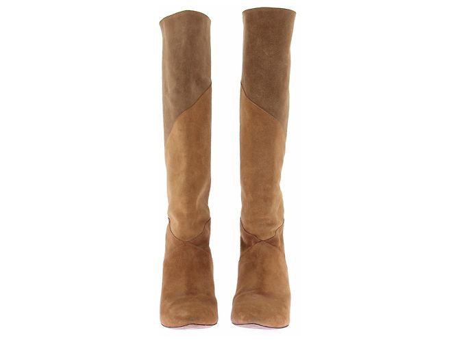 Ba&Sh Camel Suede Ankle Boots Size 38 - view 4
