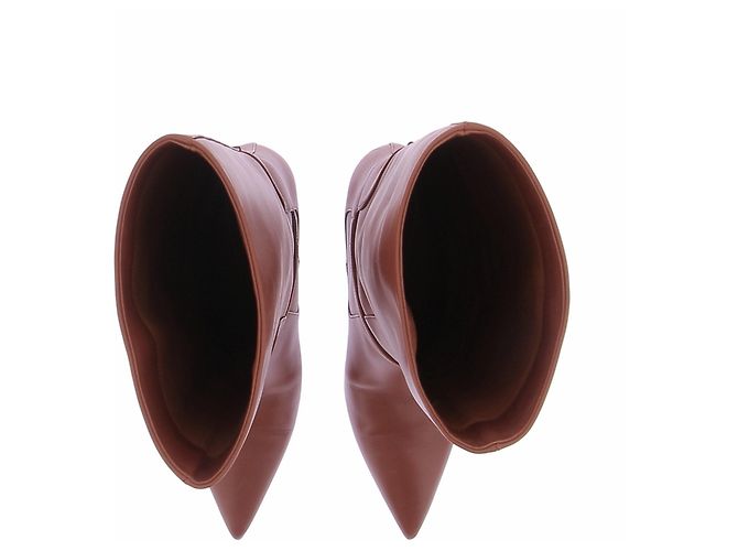Zimmermann Botas "Harlow 65" camel de cuero Camello - vista 6