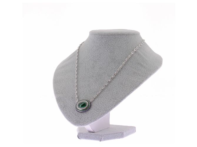 APM Monaco Collana "Bold" con pendente blu e verde - vista 5