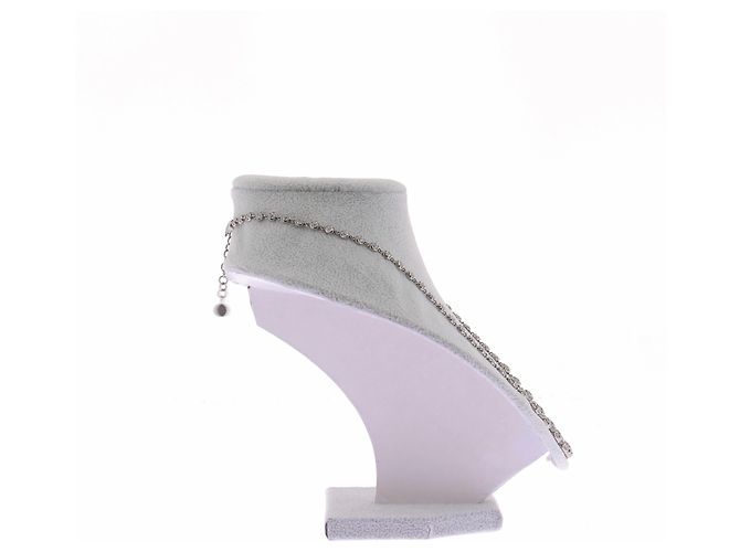 Miu Miu Collana argentata con strass - vista 3