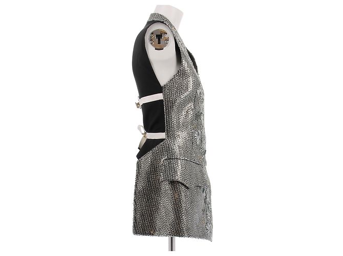 Louis Vuitton Chaleco sin mangas plateado Plata - vista 3