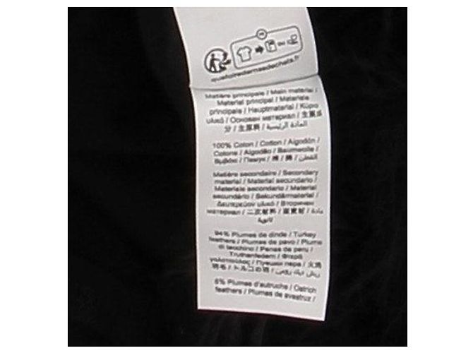 Sonia Rykiel Schwarzes Baumwollkleid mit Federn - Ansicht 6