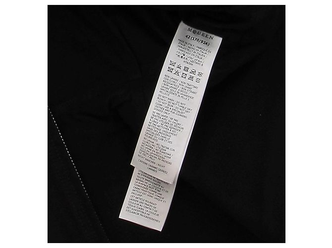 Chaqueta Alexander McQueen de algodón negro Talla 42 - vista 7