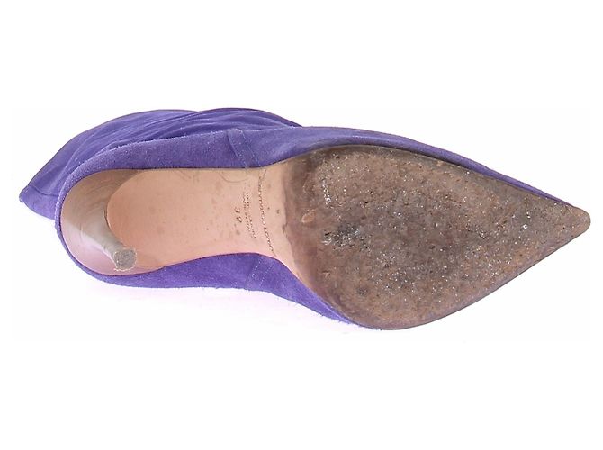 Gianmarco Lorenzi Botas altas moradas de ante Púrpura - vista 7