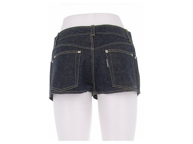 Chanel Short de denim crudo Azul - vista 2